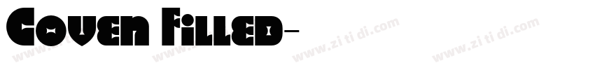 Coven Filled字体转换